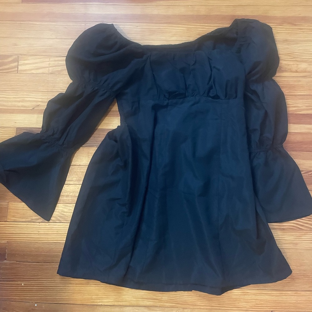 Black off the shoulder dress